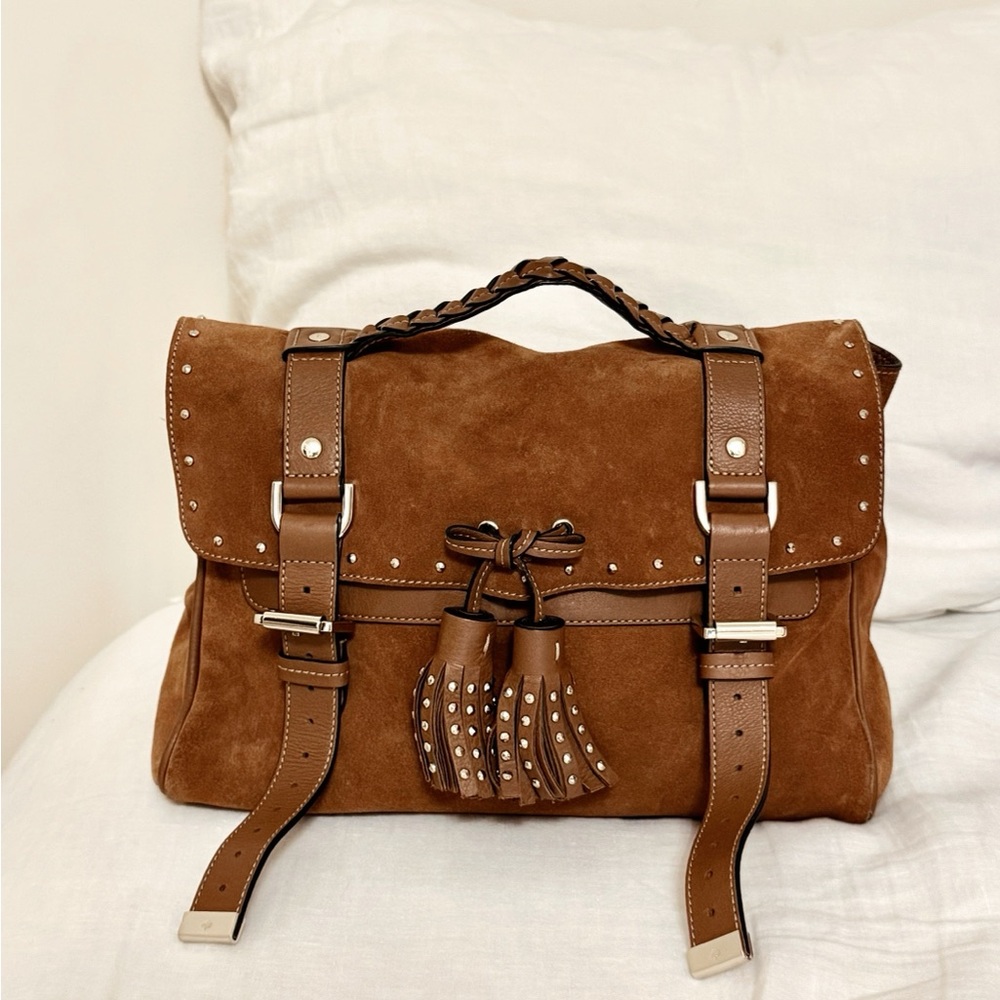 Mulberry Tassel Studded Alexa Bag – Suede, Excellent Condition